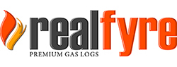 Real Fyre Evening Fyre Split See-Thru Vent Free Gas Logs 24-in with G18 Burner Options