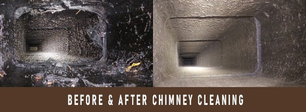 Before & After Chimney Cleaning